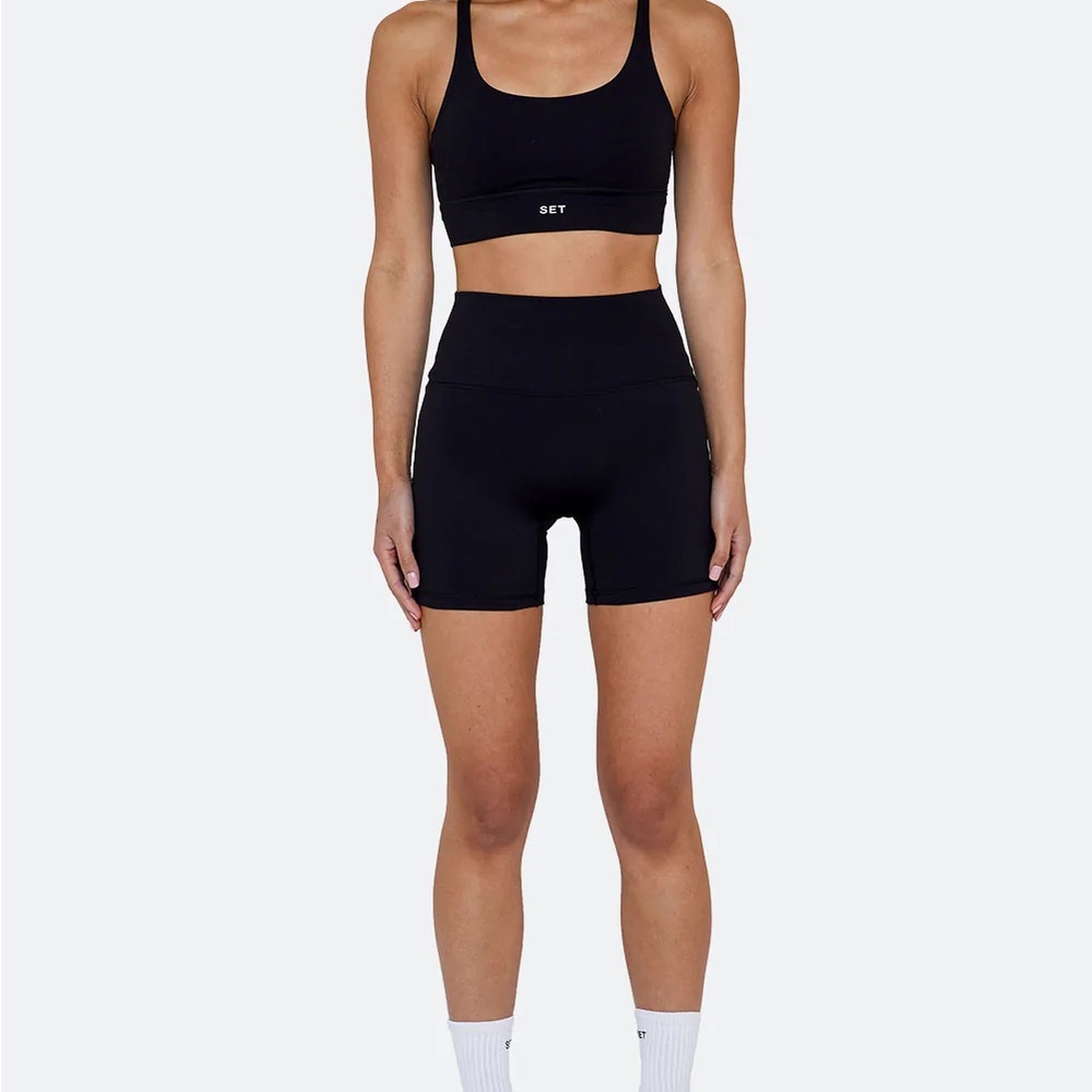 set active luxform bike shorts in onyx